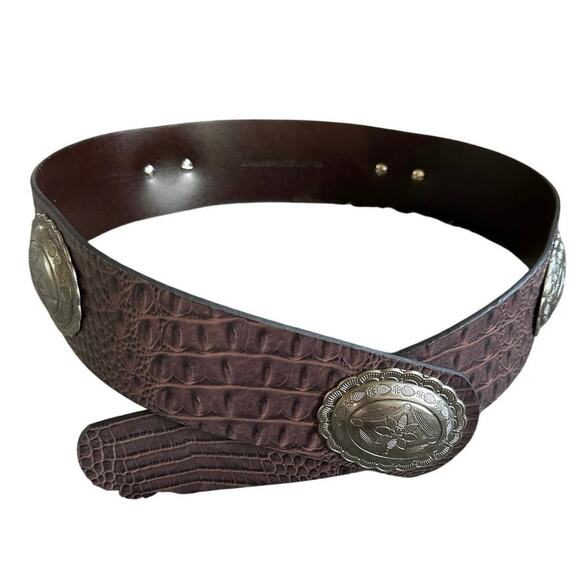 NWOT Genuine Leather Brown Western Hip Belt Size XL - Picture 1 of 4